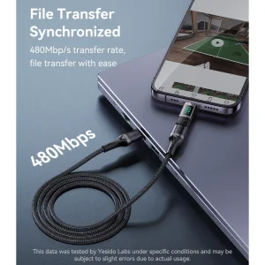 مبدل USB-C به USB-C یسیدو مدل GS24 PD 100W