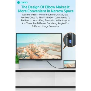 مبدل HDMI کوتتسی مدل 87605 نوع L-TYPE