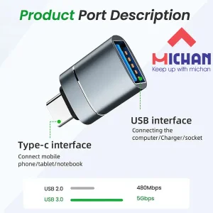 مبدل USB 3.0 به USB-C میچان مدل G6