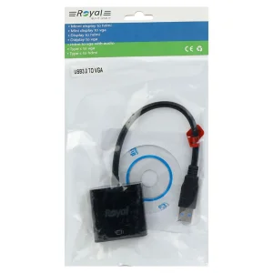 مبدل USB 3.0 به VGA رویال مدل 1011145