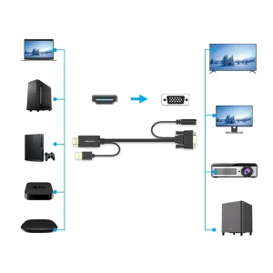مبدلHDMIبه VGA لنشن مدل VC-HpVa-P1