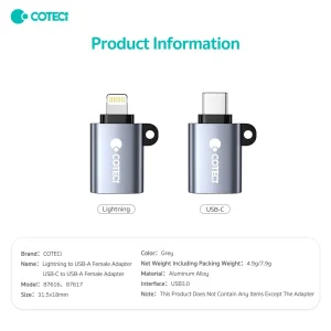 مبدل OTG USB به USB-C کوتتسی مدل 87617