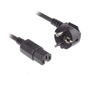کابل برق سه پین منبع تغذیه کامپیوتر بافو مدل 3x1.5mm-EU-C15 طول 3 متر