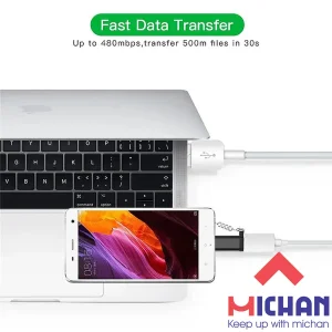 مبدل USB-C به MICROUSB میچان مدل S1