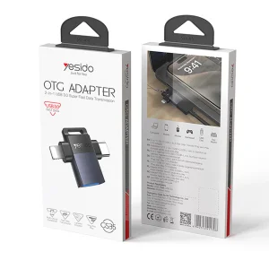 مبدل USB-C  به لایتنینگ OTG یسیدو مدل GS35
