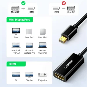 مبدل miniDisplayPort به HDMI یوگرین مدل MD112