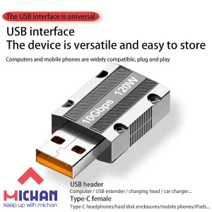 مبدل USB به USB-C میچان مدل G9