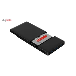 قاب اکسترنال هارددیسک 2.5 اینچی USB 3.0 اوریکو مدل 2588H3 به همراه هاب