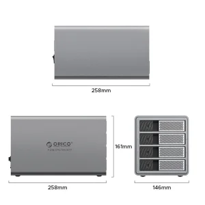 باکس هارد 4 سینی USB3.0 با Raid اوریکو مدل 9848RU3