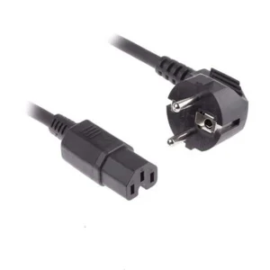 کابل برق 3 پین منبع تغذیه بافو مدل EU-C15 3Cx1.5MM طول 0.5 متر