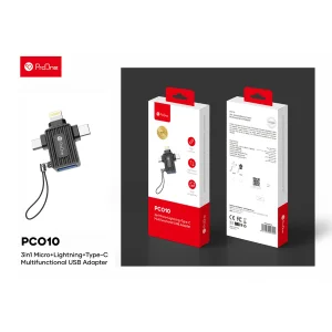 مبدل لایتنینگ به USB-C / USB / micro USB پرووان مدل PCO10