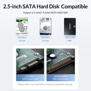 قاب هارددیسک اکسترنال 2.5 اینچی USB3.0 اوریکو مدل 2588U3-V1