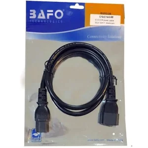 کابل برق بک تو بک بافو مدل 3C*1.5MM C14-C13 طول 1.5 متر
