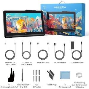 تبلت گرافیکی با صفحه نمایش  21.5 اینچ ایکس پی-پن مدل Artist 22 Plus