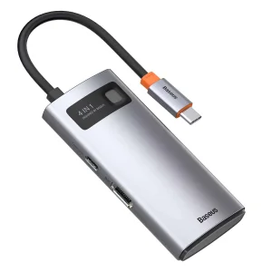 هاب 4 پورت USB-C باسئوس  مدل Metal  Gleam series CAHUB-CY0G