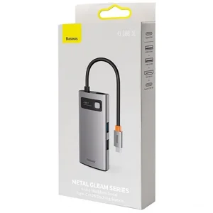 هاب 4 پورت USB-C باسئوس  مدل Metal  Gleam series CAHUB-CY0G