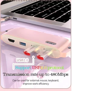 هاب 8 پورت USB-C کوتتسی مدل 160050ZQ