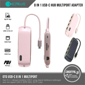 هاب 8 پورت USB-C کوتتسی مدل 160050ZQ