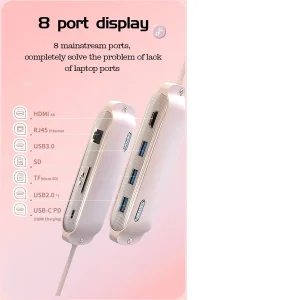 هاب 8 پورت USB-C کوتتسی مدل 160050ZQ