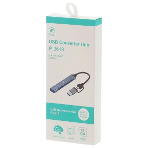 هاب 4 پورت USB3 پی نت مدل 3619