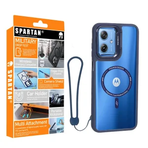 کاور اسپارتان مدل Case Pro Magnetic Apple Strap مناسب برای گوشی موبایل موتورولا Moto G14 به همراه بند