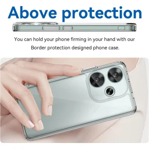 کاور اسپارتان مدل Airbag Space مناسب برای گوشی موبایل شیائومی Redmi 13/ Poco M6 4G/ Redmi Note 13R به همراه بند