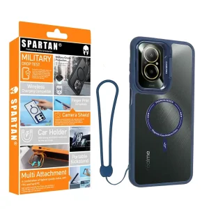 کاور اسپارتان مدل CasePro Magnetic Strap مناسب برای گوشی موبایل ریلمی C67 به همراه بند