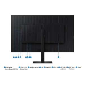 مانیتور 37 اینچ سامسونگ مدل ViewFinity S8 S8UD LS37D800UAMXUE با وضوح 4K، پنل VA و نرخ بروزرسانی 60 هرتز