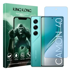محافظ صفحه نمایش مات آنتی بلو کینگ کونگ  مدل هیدروژلی مناسب برای گوشی موبایل تکنو Camon 40