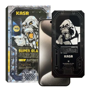 محافظ صفحه نمایش کینگ کونگ مدل SUPER GLASS 10D مناسب برای گوشی موبایل اپل iPhone 15 Pro Max