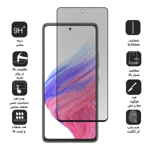 محافظ صفحه نمایش حریم شخصی اپیکوی مدل Pri مناسب برای گوشی موبایل سامسونگ Galaxy A53 / A52s / A52 / A51 / S20 Fe / S20 Fe 2022 / M31s