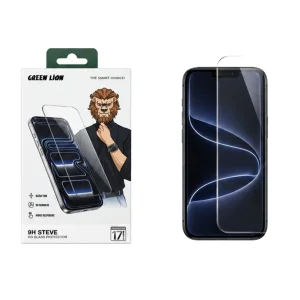 محافظ صفحه نمایش گرین لاین مدل 9H steve مناسب برای گوشی موبایل اپل iphone 16pro / 17
