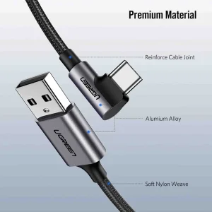 کابل تبدیل USB-C به USB یوگرین مدل US284-50942 طول 2 متر