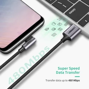 کابل تبدیل USB-C به USB یوگرین مدل US284-50942 طول 2 متر