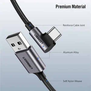 کابل تبدیل USB-C به USB یوگرین مدل US284-50942 طول 2 متر