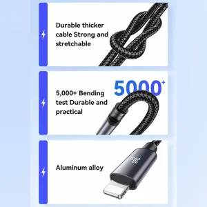 کابل تبدیل USB-C به لایتنینگ یوسمز مدل SJ770 طول 1 متر