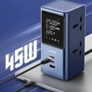 شارژر رومیزی 45 وات 7 پورت الدینیو مدل Ldnio SC2 به همراه کابل برق