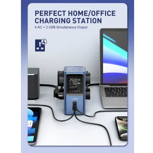 شارژر رومیزی 45 وات 7 پورت الدینیو مدل Ldnio SC2 به همراه کابل برق