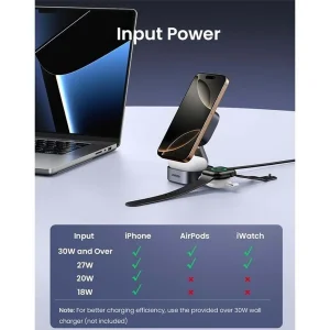 شارژر بی‌سیم 15 وات یوگرین مدل W702-35316