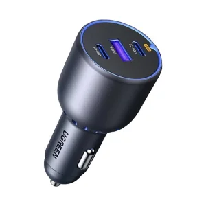 شارژر فندکی 75 وات 3 پورت یوگرین مدل EC703-35024