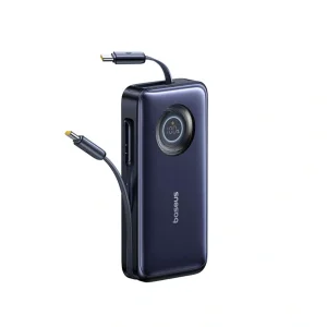 پاوربانک 100 وات بیسوس مدل EnerCore CR11 ظرفیت 20000 میلی‌آمپرساعت به همراه دو عدد کابل USB-C