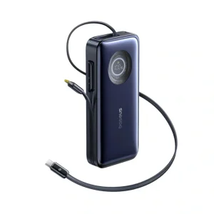 پاوربانک 100 وات بیسوس مدل EnerCore CR11 ظرفیت 20000 میلی‌آمپرساعت به همراه دو عدد کابل USB-C