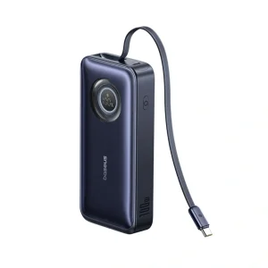 پاوربانک 100 وات بیسوس مدل EnerCore CR11 ظرفیت 20000 میلی‌آمپرساعت به همراه دو عدد کابل USB-C