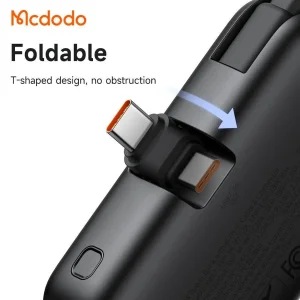 پاوربانک 22.5 وات مک دودو مدل MC-776 ظرفیت 5000 میلی‌آمپر‌ساعت به همراه کابل USB-C به USB-C