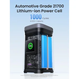 پاور بانک بی سیم 145 وات یوگرین مدل 35527 ظرفیت 20000 میلی آمپر ساعت همراه با کابل USB-C