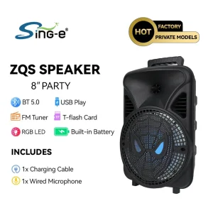 اسپیکر بلوتوثی قابل حمل سینگ ای مدل ZQS806