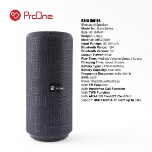 اسپیکر بلوتوثی قابل حمل پرووان مدل Kara psb 4102