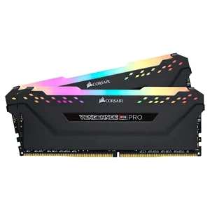 رم دسکتاپ کورسیر مدل VENGEANCE RGB PRO DDR4 دو کاناله ظرفیت 64 گیگابایت سرعت 3200 مگاهرتز تایمینگ CL16 با سیستم خنک‌کننده هیت‌سینک