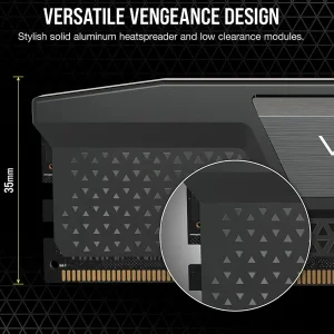 رم دسکتاپ DDR5 دو کاناله 6400 مگاهرتز CL36 کورسیر مدل VENGEANCE ظرفیت 32 گیگابایت