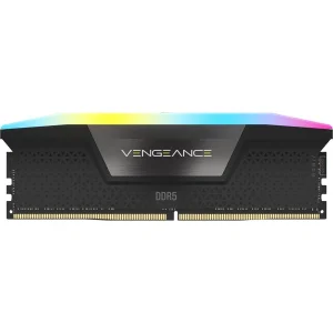 رم دسکتاپ DDR5 کورسیر مدل VENGEANCE RGB ظرفیت 64 گیگابایت دو کاناله 6000 مگاهرتز CL40 با هیت‌سینک خنک‌کننده و ماژول U-DIMM دو عدد 32 گیگابایتی